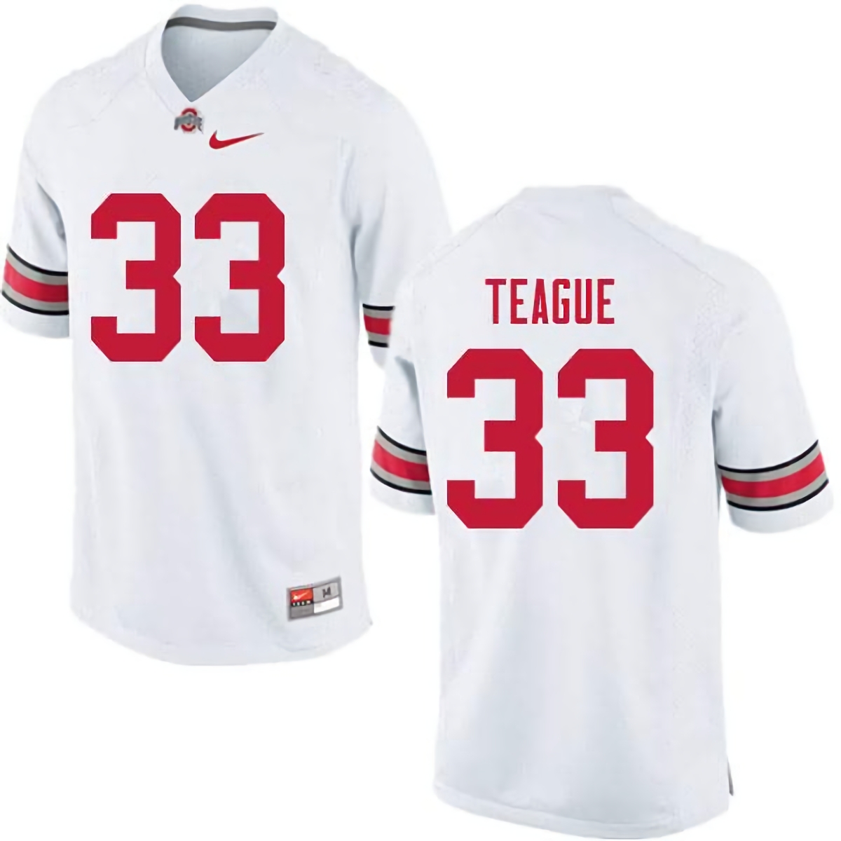 Master Teague Ohio State Buckeyes Men's NCAA #33 Nike White College Stitched Football Jersey TFF4756UI